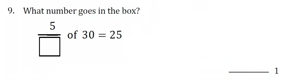 Question 09 - Withington Girls School - 11+ Maths Entrance Paper - 2023