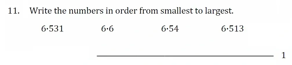 Question 11 - Withington Girls School - 11+ Maths Entrance Paper - 2023