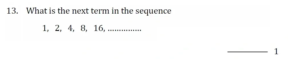 Question 13 - Withington Girls School - 11+ Maths Entrance Paper - 2023