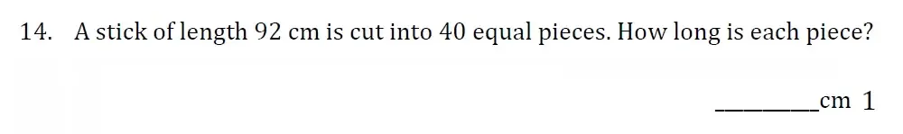 Question 14 - Withington Girls School - 11+ Maths Entrance Paper - 2023