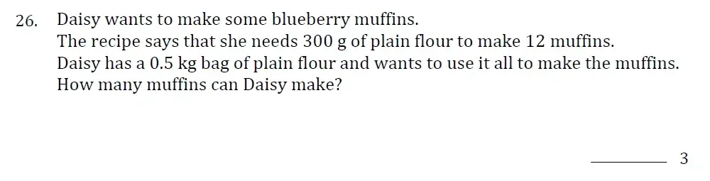 Question 26 - Withington Girls School - 11+ Maths Entrance Paper - 2023