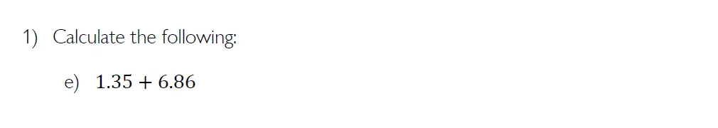 Question 1(e) - Wycombe Abbey 11+ Maths Entrance Exam Sample Paper 2024
