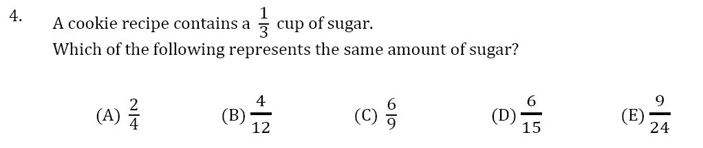 Question 04 - 11 Plus SET Maths Pack 1 Test Paper 1