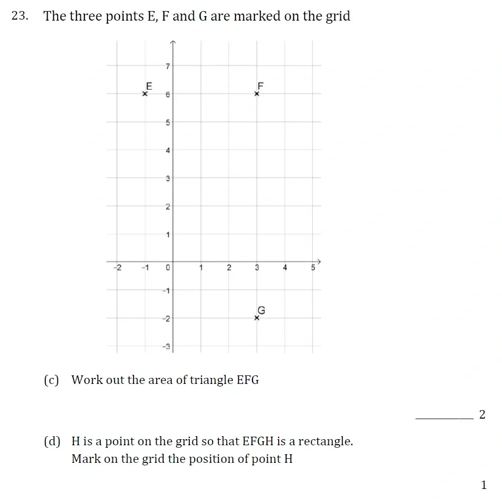 Question 23(c,d) - Withington Girls School - 11+ Maths Entrance Paper - 2023