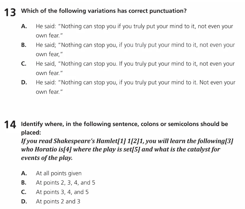 Question 07 - 11+ Free SPaG Punctuation - Test Paper 1