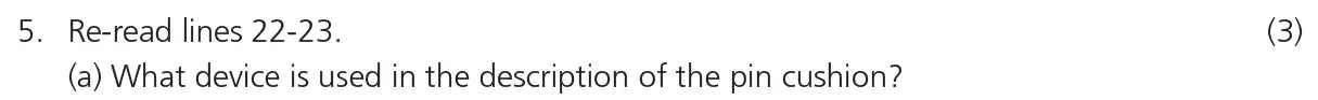 Question 05(a) - 11 Plus Independent English Pack 1 Test Paper 3