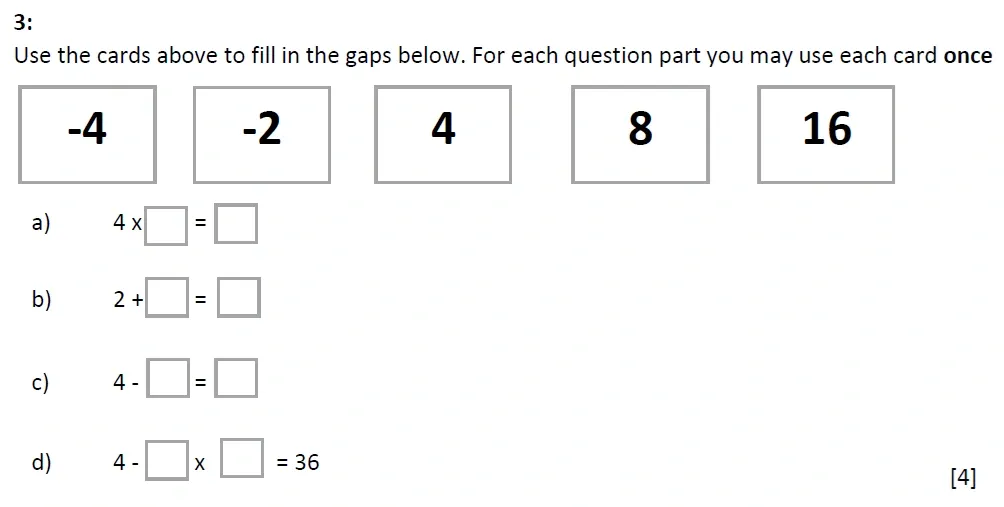 Question 03 - St Marys Crosby 13 Plus Maths Test Sample Paper