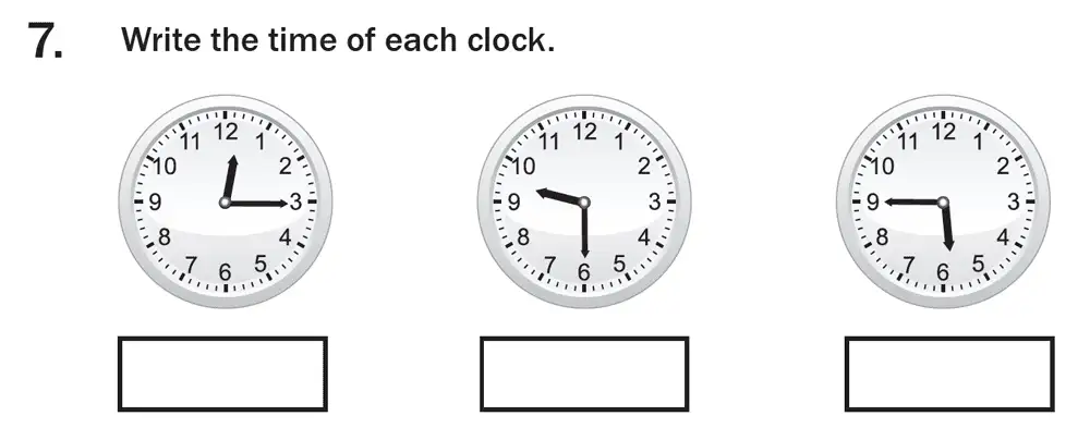 Question 07 - 7 Plus Maths Test Paper 1