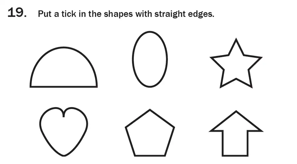 Question 20 - 7 Plus Maths Test Paper 1