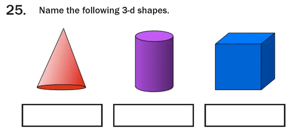 Question 27 - 7 Plus Maths Test Paper 3