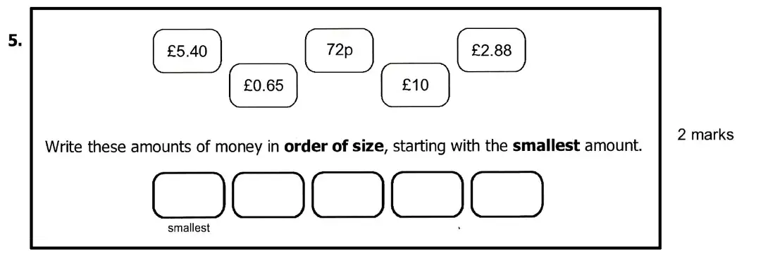 Question 11 - Highgate School – 7 Plus Maths Practice Paper
