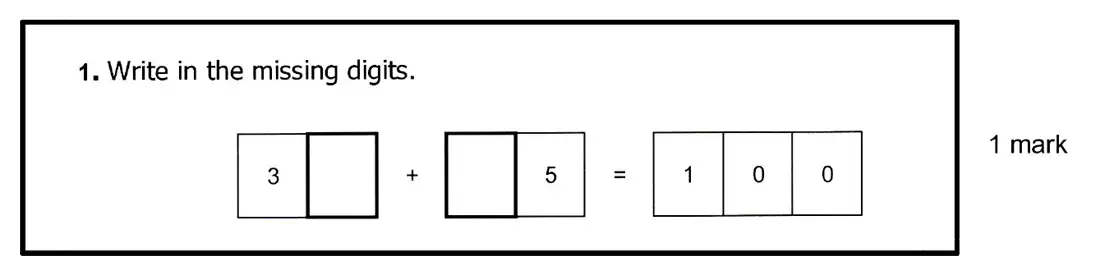 Question 7 - Highgate School – 7 Plus Maths Practice Paper