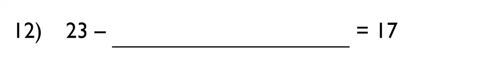 Question 12 - King’s College School – 7 Plus Maths Specimen Paper