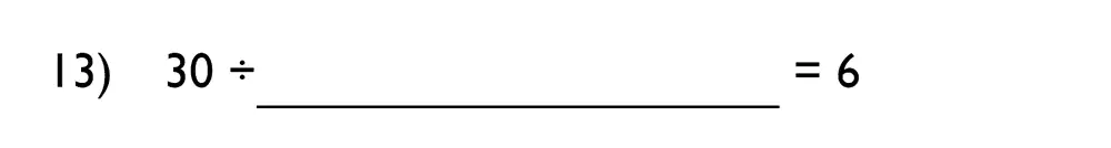 Question 13 - King’s College School – 7 Plus Maths Specimen Paper