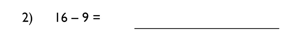 Question 2 - King’s College School – 7 Plus Maths Specimen Paper