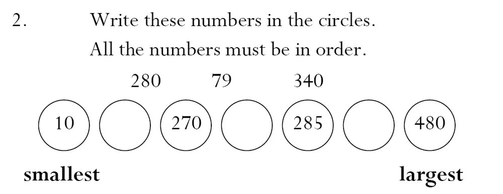 Question 2 - Magdalen College School – 7 Plus Maths Sample Paper