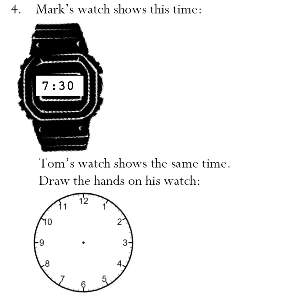 Question 4 - Magdalen College School – 7 Plus Maths Sample Paper