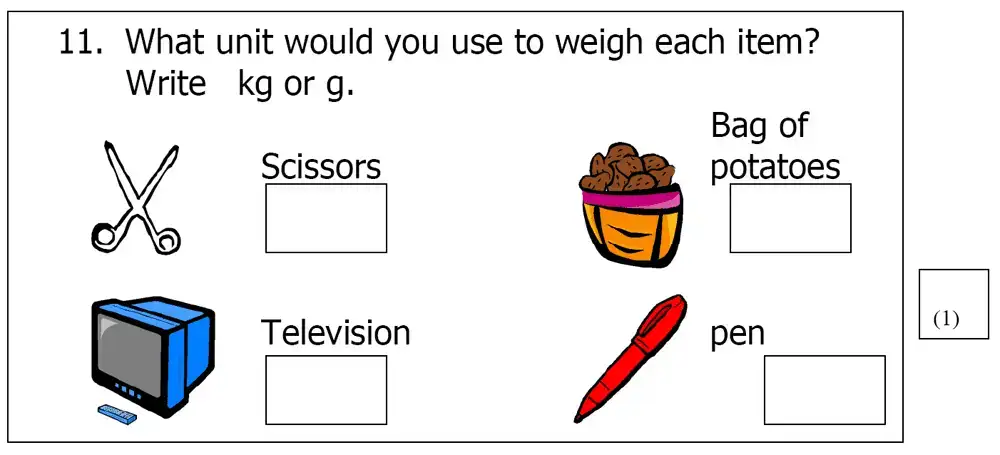 Question 11 - St Mary’s School Cambridge – Year 3 Maths Sample Test Paper