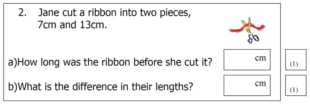 Question 17 - St Mary’s School Cambridge – Year 3 Maths Sample Test Paper