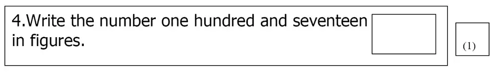 Question 4 - St Mary’s School Cambridge – Year 3 Maths Sample Test Paper
