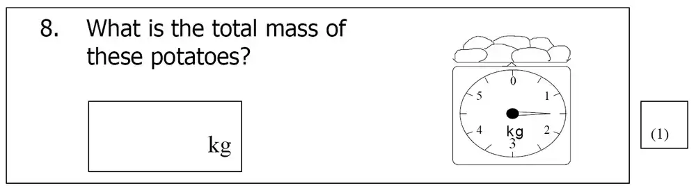 Question 8 - St Mary’s School Cambridge – Year 3 Maths Sample Test Paper