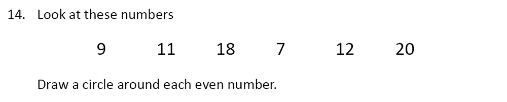 Question 14 - The Perse School, Cambridge – Year 3 Specimen Paper