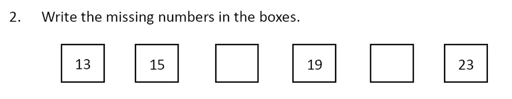 Question 2 - The Perse School, Cambridge – Year 3 Specimen Paper