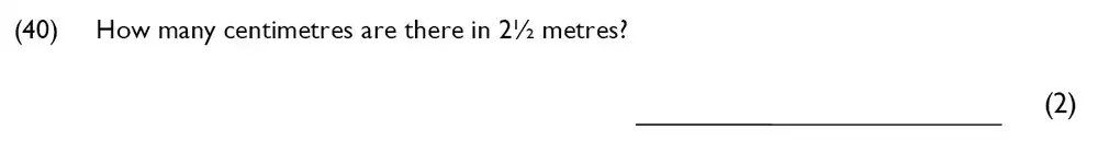 Question 40 - Westminster Cathedral Choir School – 7 Plus Specimen Maths Paper