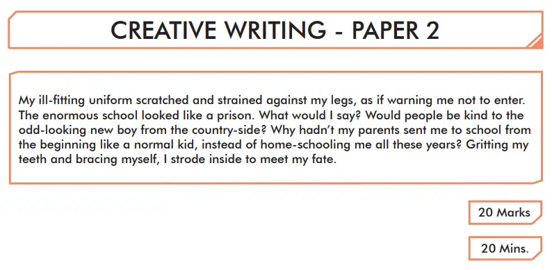Question 2 - English Creative Writing Paper 2