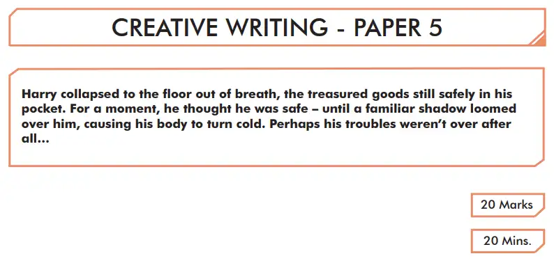 Question 5 - English Creative Writing Paper 5