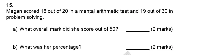 Question 15 - Alleyn’s School – 9 Plus Maths Sample Paper
