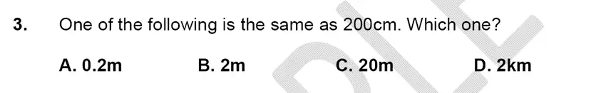 Question 3 - Alleyn’s School – 9 Plus Maths Sample Paper