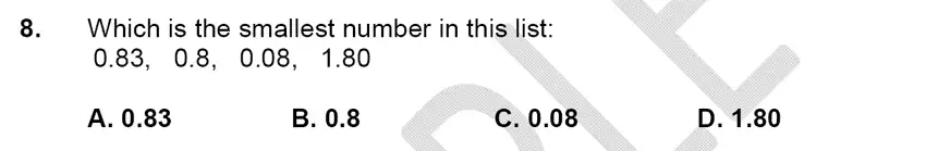 Question 8 - Alleyn’s School – 9 Plus Maths Sample Paper