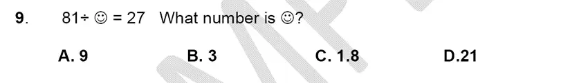 Question 9 - Alleyn’s School – 9 Plus Maths Sample Paper