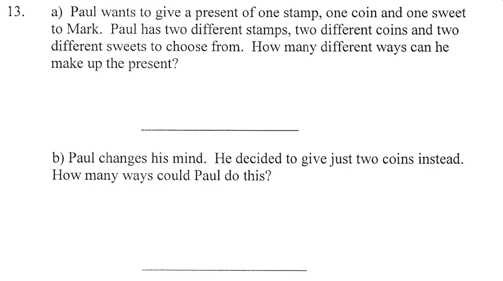 Question 18 - City of London School – 10 Plus Maths Practice Paper