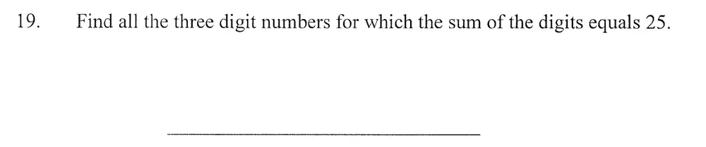 Question 26 - City of London School – 10 Plus Maths Practice Paper