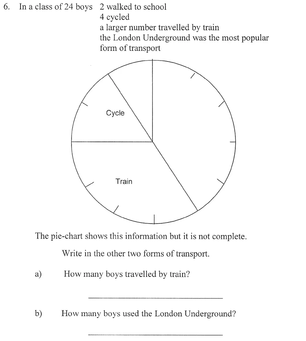Question 8 - City of London School – 10 Plus Maths Practice Paper