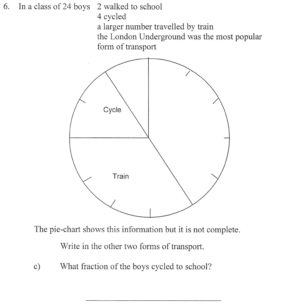 Question 9 - City of London School – 10 Plus Maths Practice Paper