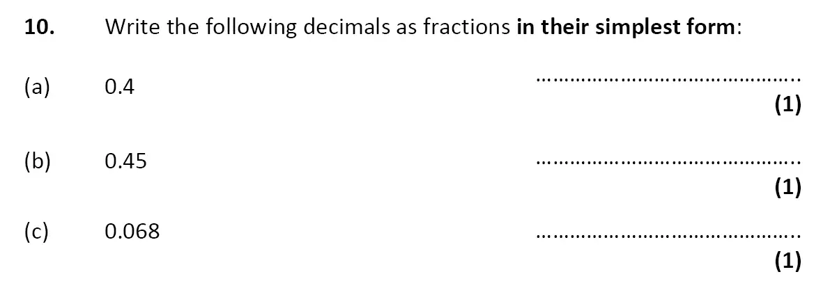 Question 12 - City of London School – 10 Plus Specimen Maths Paper
