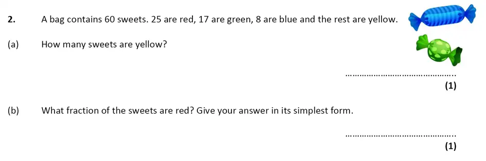 Question 2 - City of London School – 10 Plus Specimen Maths Paper