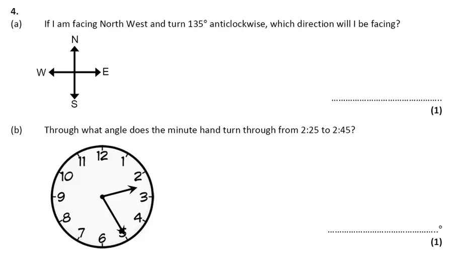 Question 4 - City of London School – 10 Plus Specimen Maths Paper