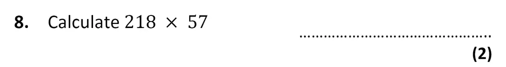 Question 9 - City of London School – 10 Plus Specimen Maths Paper