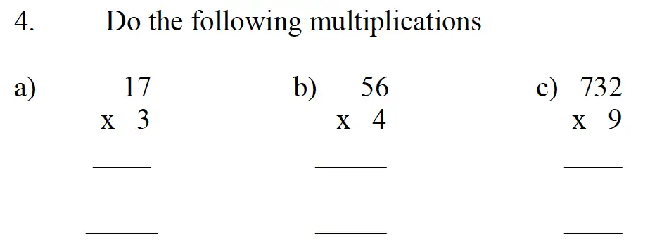 Question 5 - Emanuel School – 10 Plus Maths Entrance Exam Paper