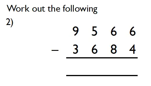 Question 2 - King’s College School – 10 Plus Maths Specimen Paper Group D