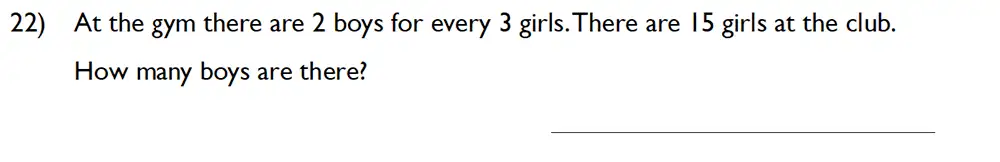 Question 26 - King’s College School – 10 Plus Maths Specimen Paper Group D