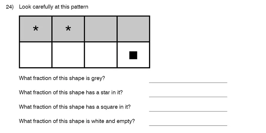 Question 24 - King’s College School – 8 Plus Maths Specimen Paper