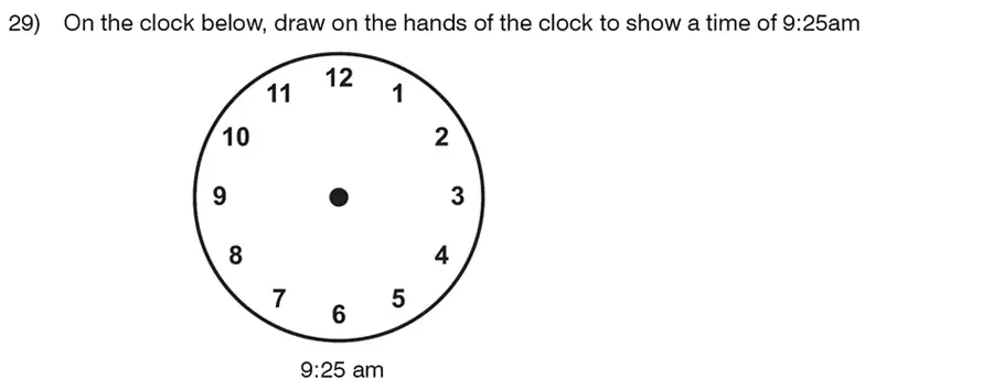 Question 29 - King’s College School – 8 Plus Maths Specimen Paper
