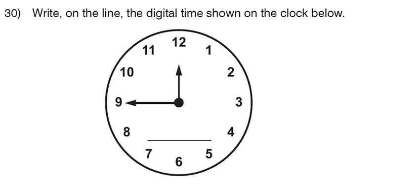 Question 30 - King’s College School – 8 Plus Maths Specimen Paper