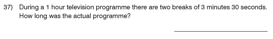 Question 40 - King’s College School – 8 Plus Maths Specimen Paper