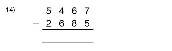 Question 14 - King’s College School – 9 Plus Maths Practice Paper 2014